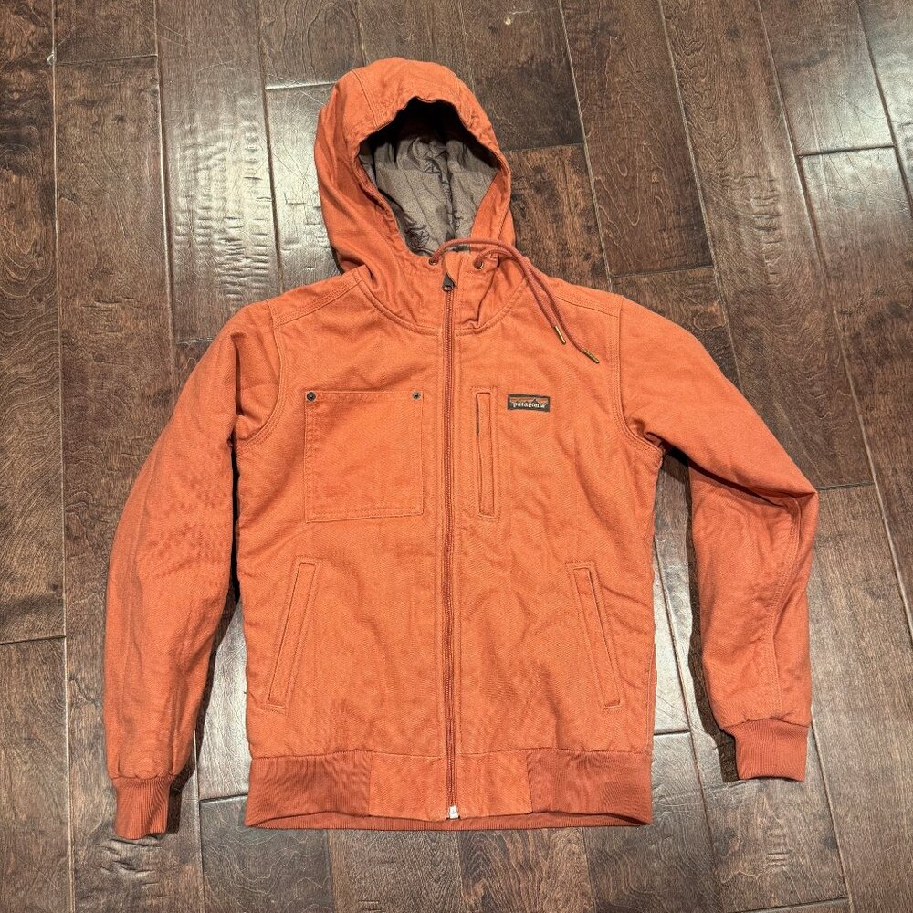 Patagonia Women’s All Seasons Bomber Hoody Work Jacket – Rust Orange XS